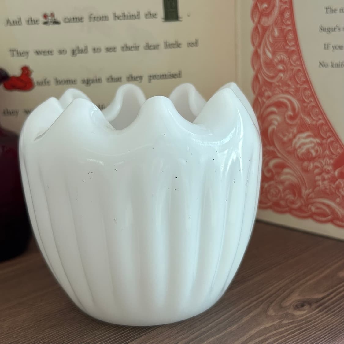 미국 빈티지 밀크글라스 화병 꽃병 화분 상품이미지2