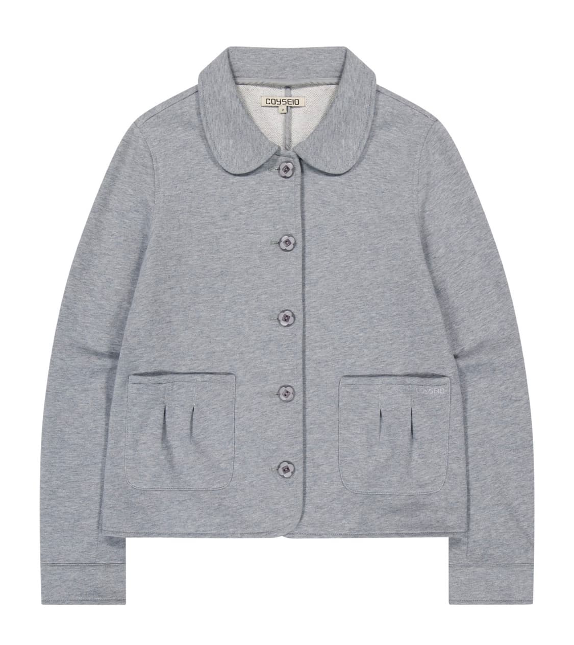 COZY SWEAT JACKET MELANGE GREY 상품이미지1