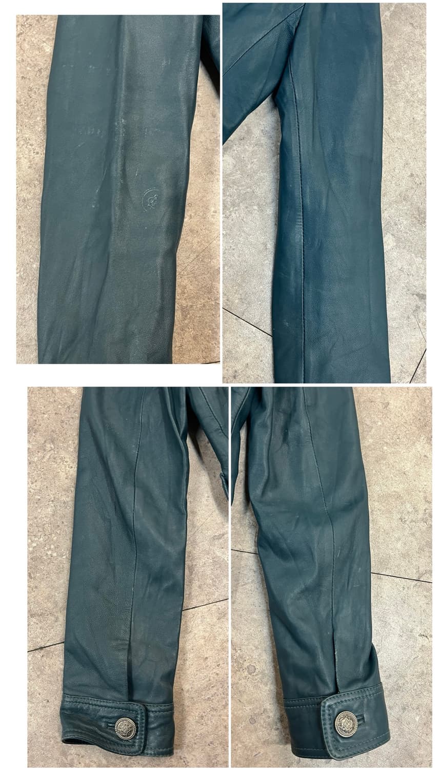 양가죽 레더 자켓 다크 그린 55 #csz3654 상품이미지10