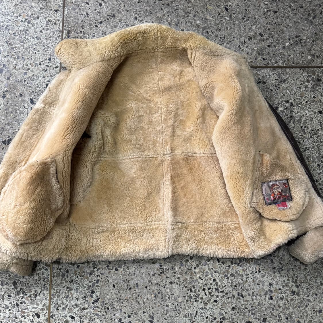 [XL] 양가죽 B3 무스탕 무통 자켓 상품이미지3