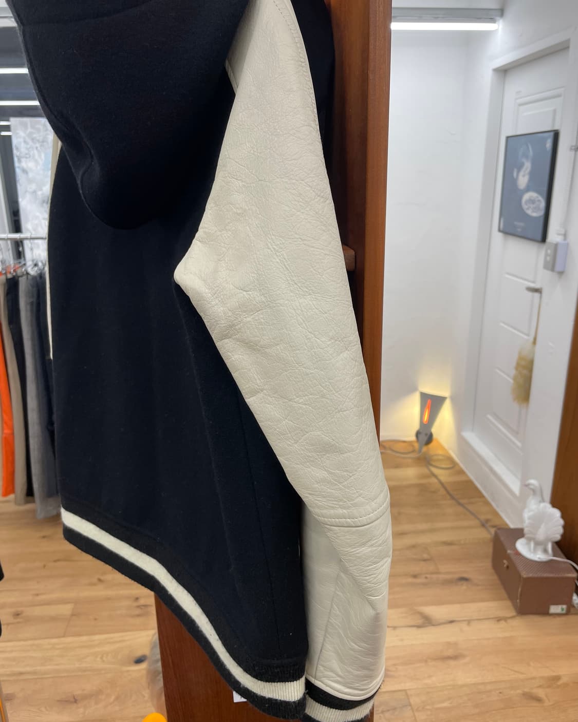 [46] Pledge 레더 울 후드 바시티 자켓 상품이미지7