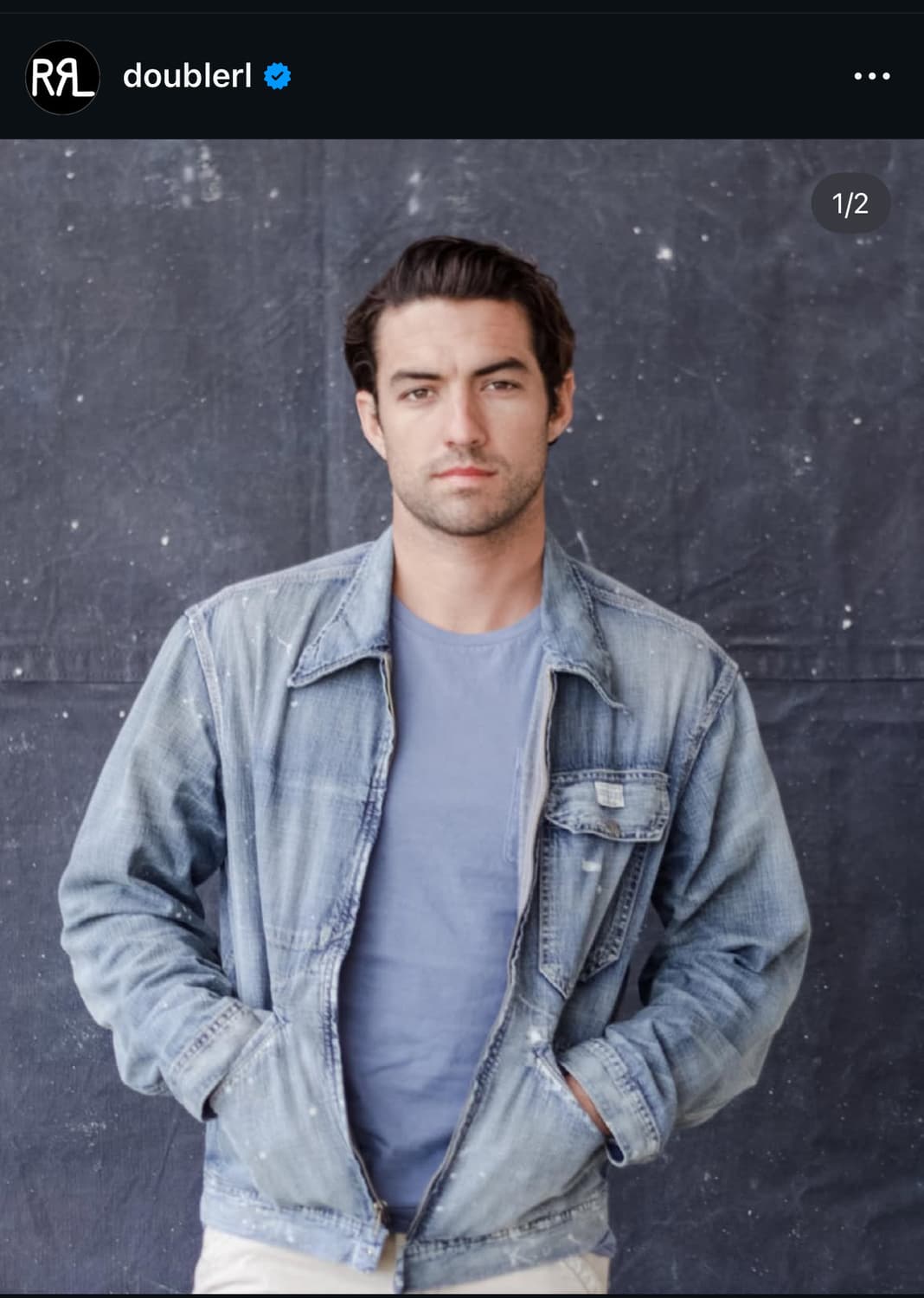 RRL 더블알엘 페인티드 데님 자켓 M 상품이미지1