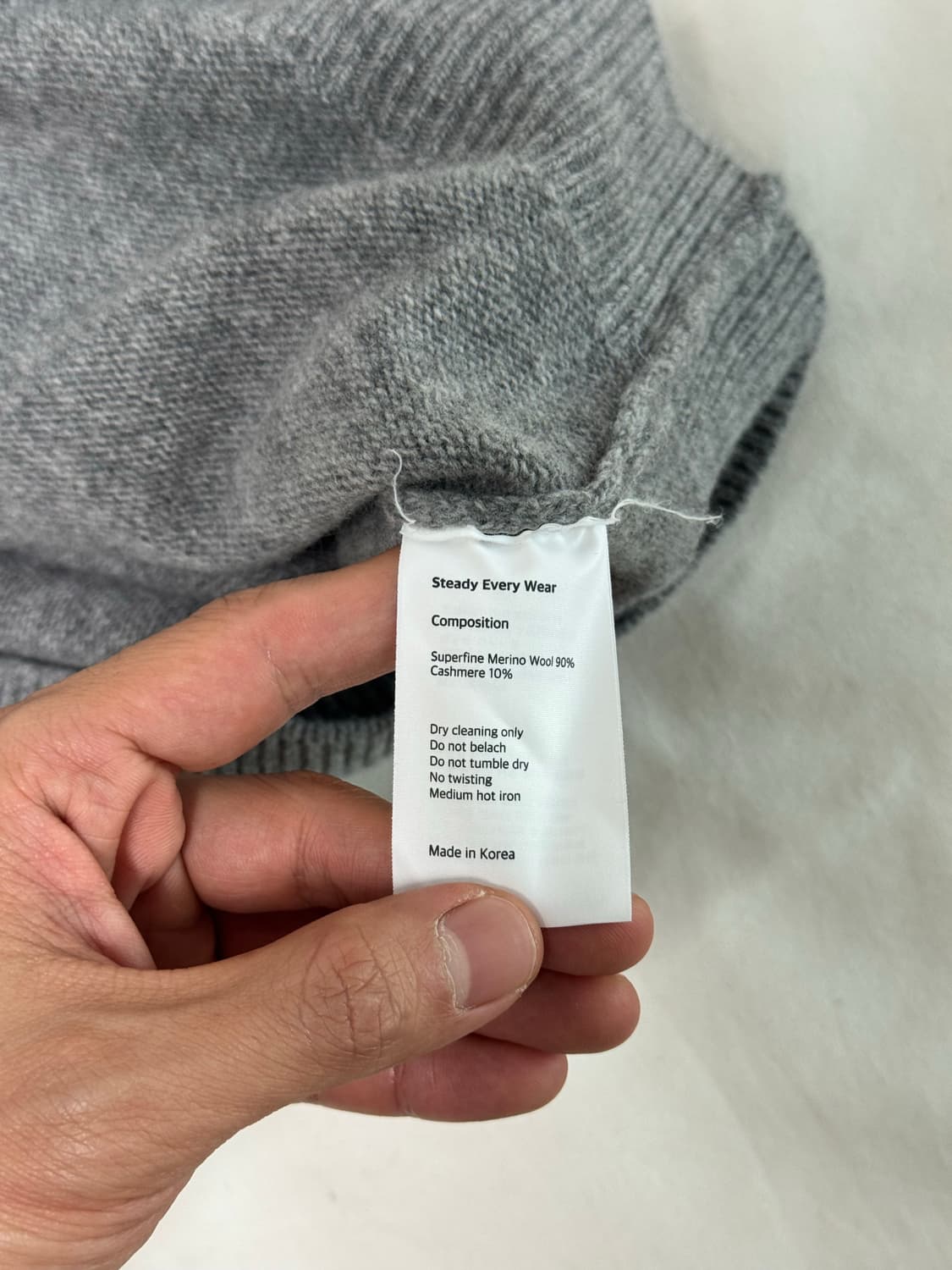 스테디에브리웨어 / 코지 울 캐시미어 브이넥 니트 / 2 상품이미지4