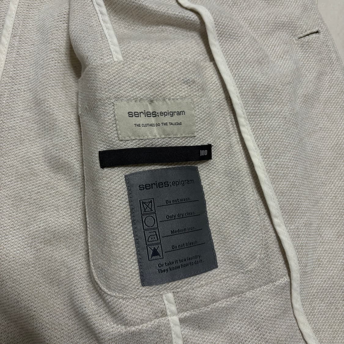 정품 시리즈 에피그램 베이지 린넨 블레이저 자켓 상품이미지6