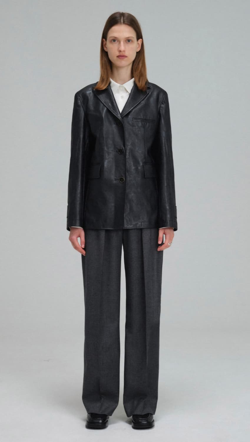 소치이 비건레더자켓과 자라 레오파드 원피스 상품이미지1