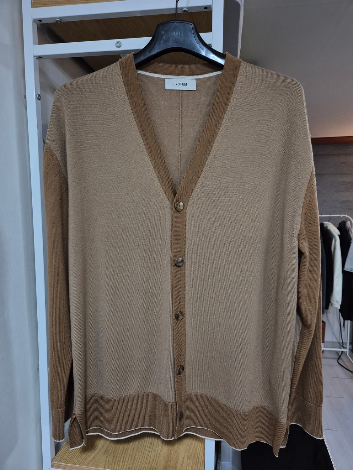 시스템옴므 울 가디건 100 베이지 상품이미지1