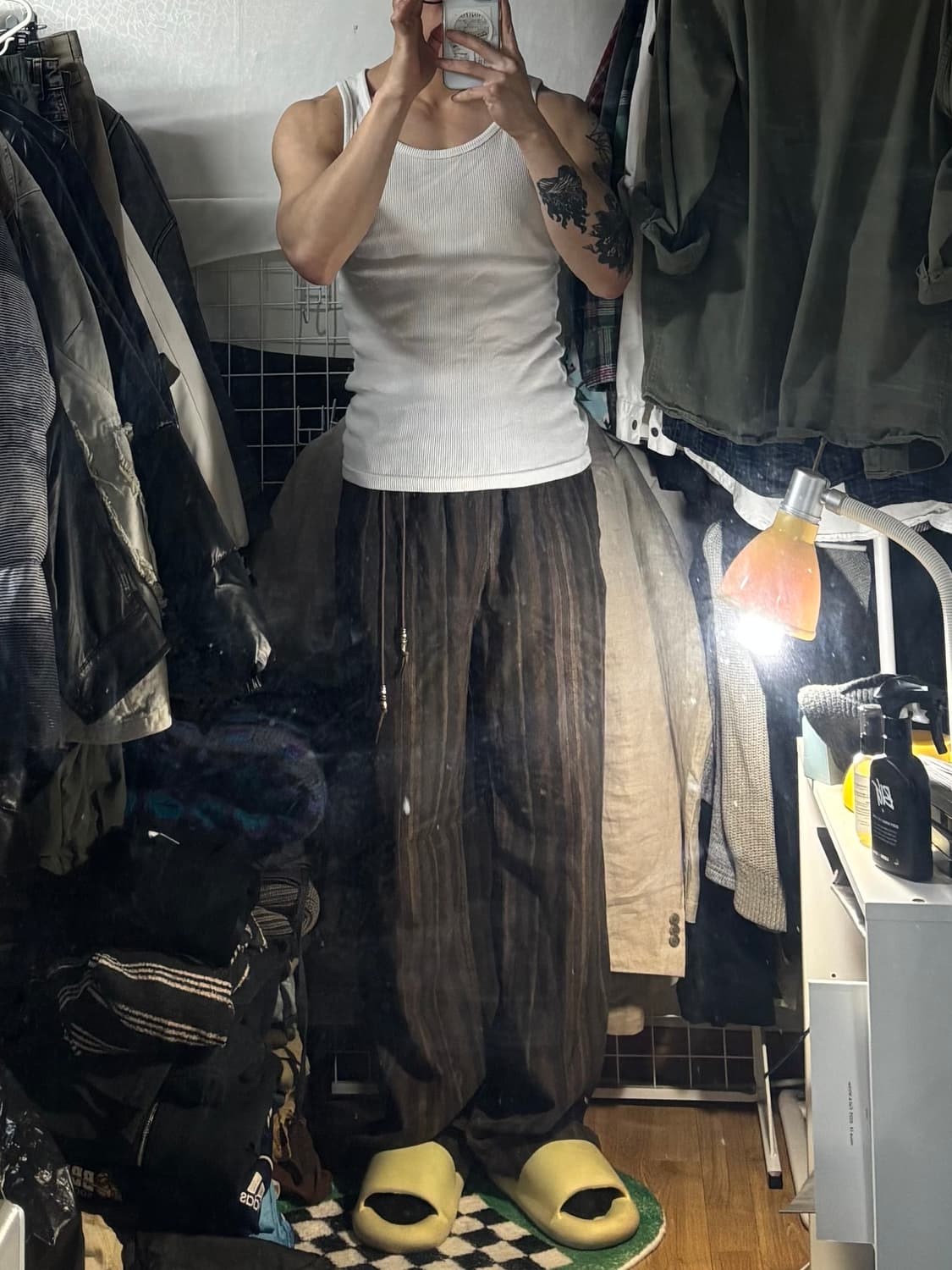 앤더슨벨 프리몬트 에스닉 트랙팬츠 브라운 M 상품이미지1