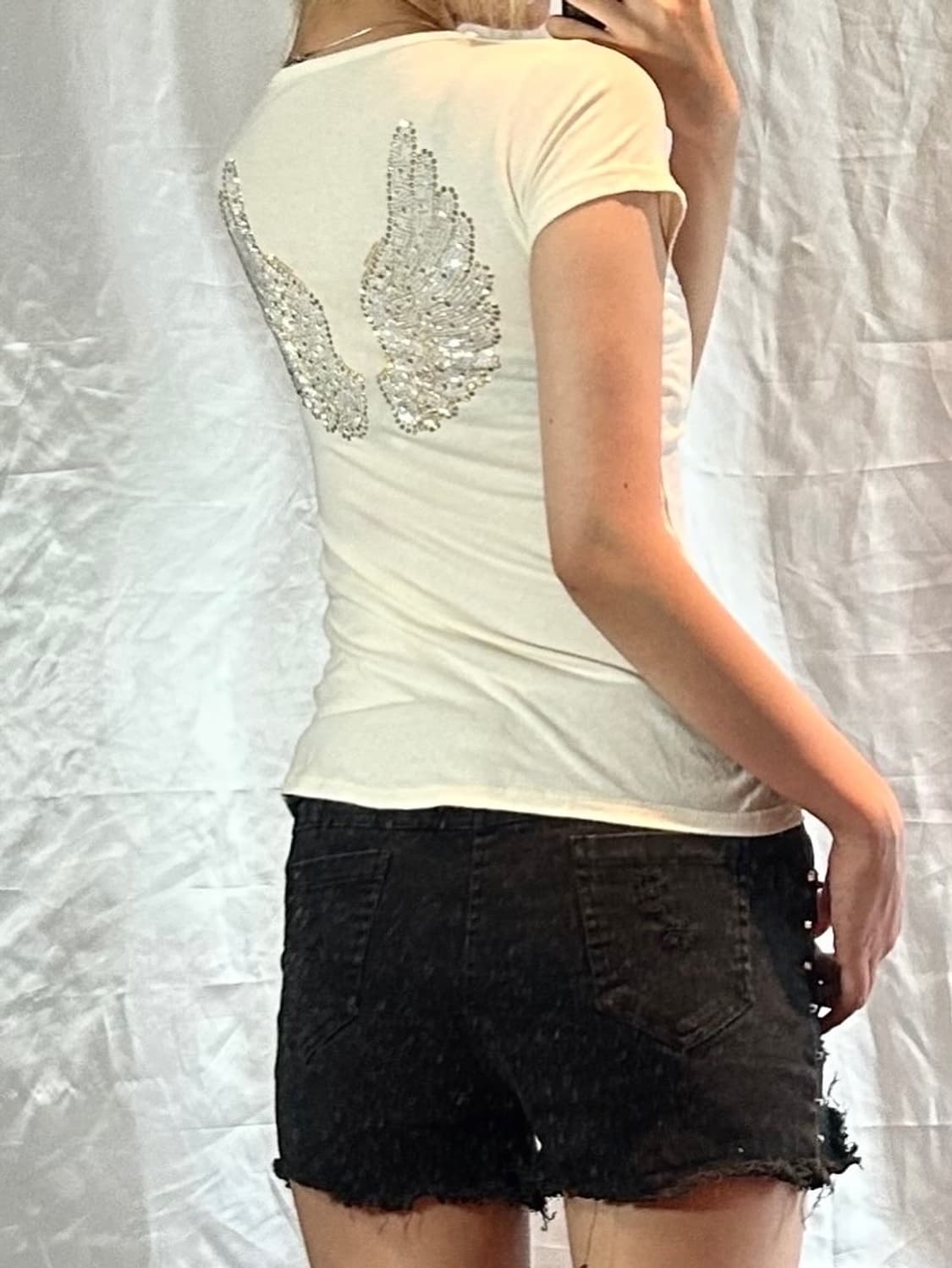 y2k wing cubic t-shirt 상품이미지6