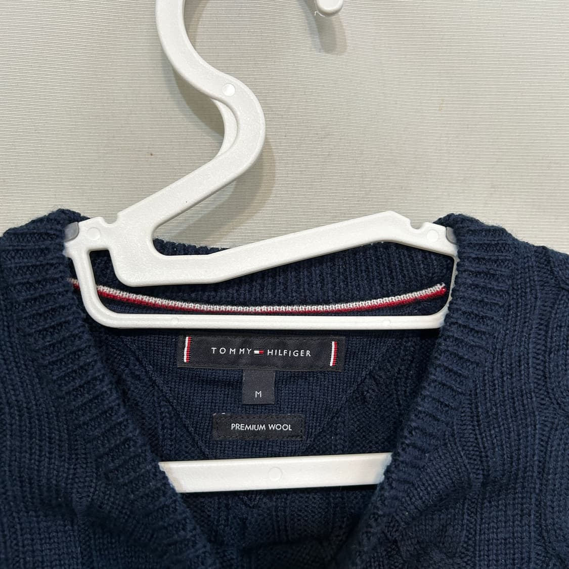 타미힐피거 남성 케이블 니트 M 100  상품이미지2