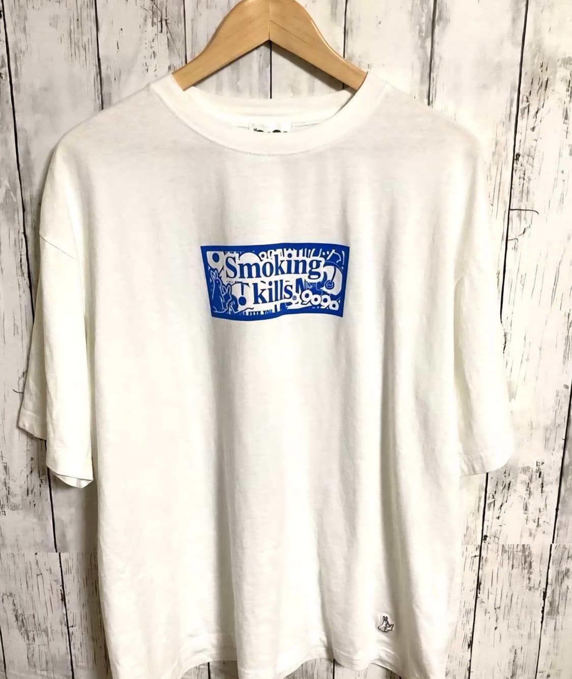 9090 smoking girls 화이트 티셔츠 상품이미지2