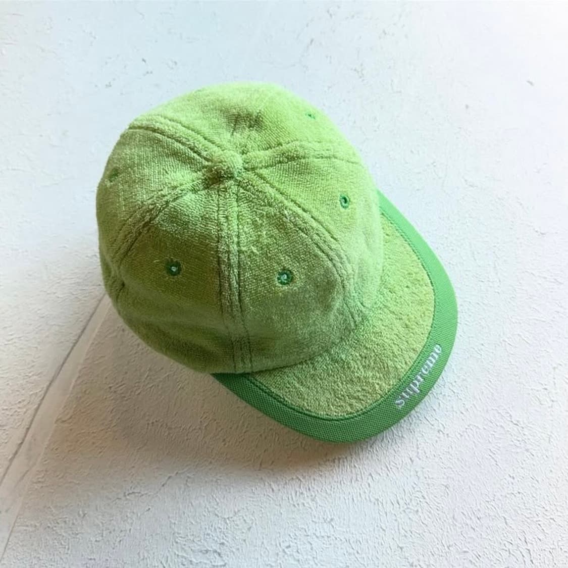 슈프림 테리 로고 캠프캡 상품이미지2