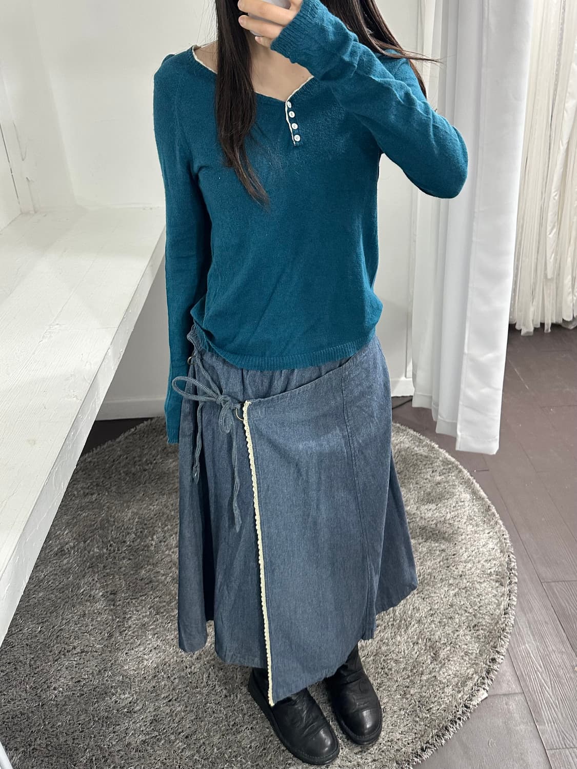 mori denim skirt 상품이미지5