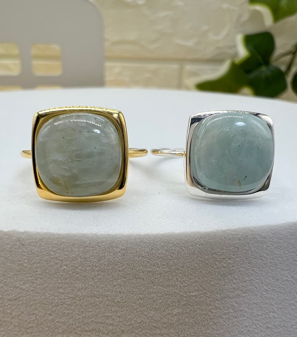 실버925 천연석 반지 / 밀키아쿠아마린 상품이미지4