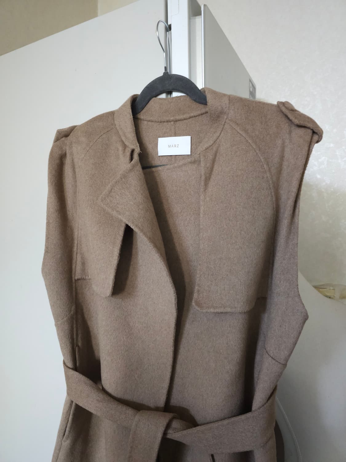 MARZ 마즈 핸드메이드 캐시미어 롱베스트 상품이미지2