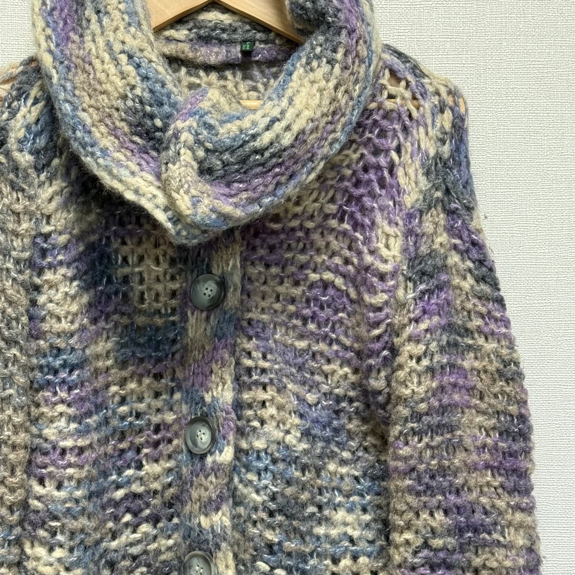 Vintage / 파스텔 폴라 니트 가디건  상품이미지2