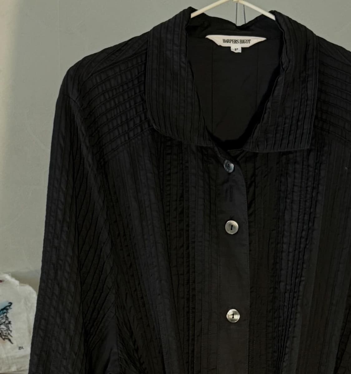 [Harpers Bigot] black long shirt 상품이미지1