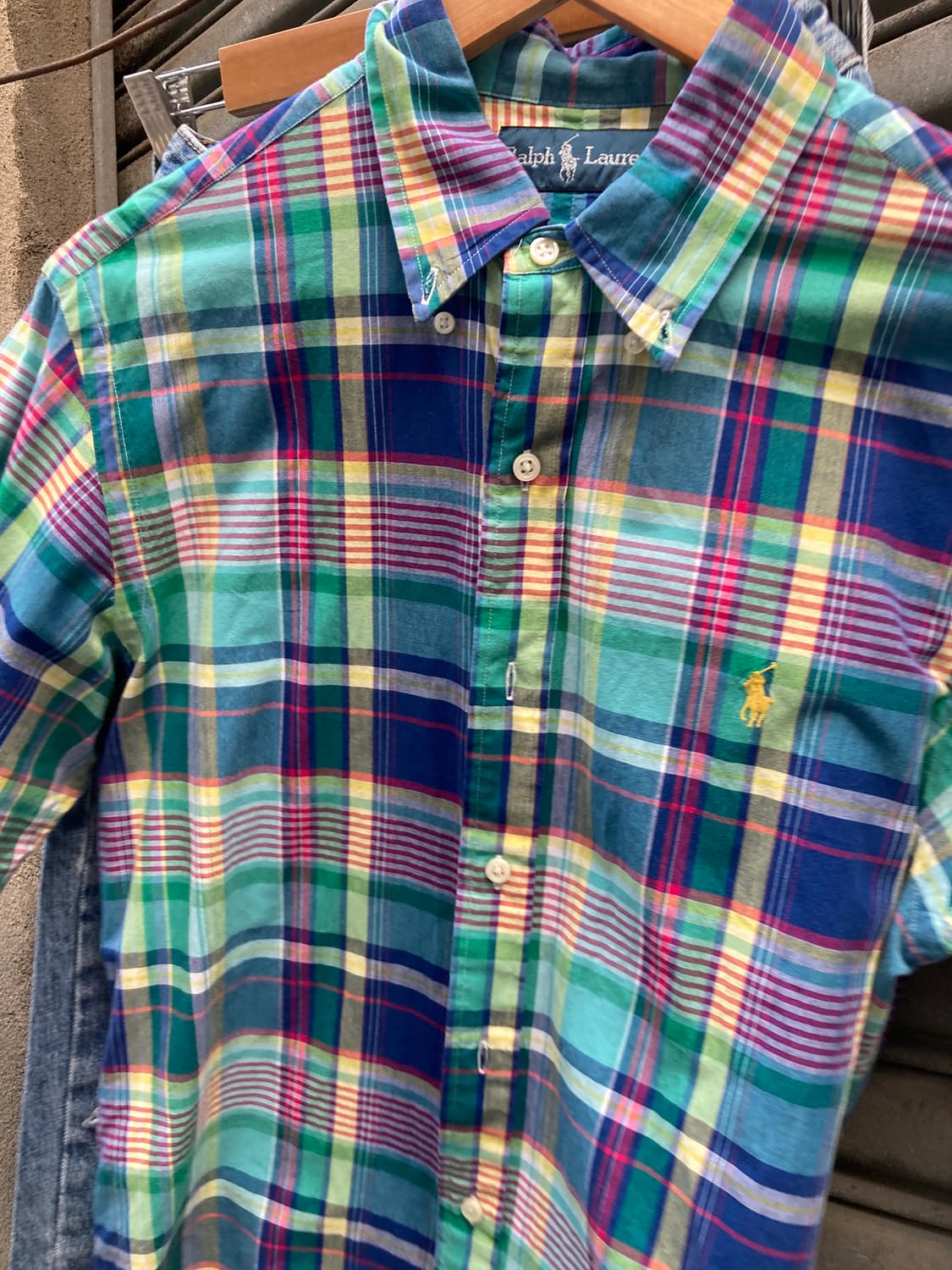 폴로 희귀 체크 셔츠 상품이미지2