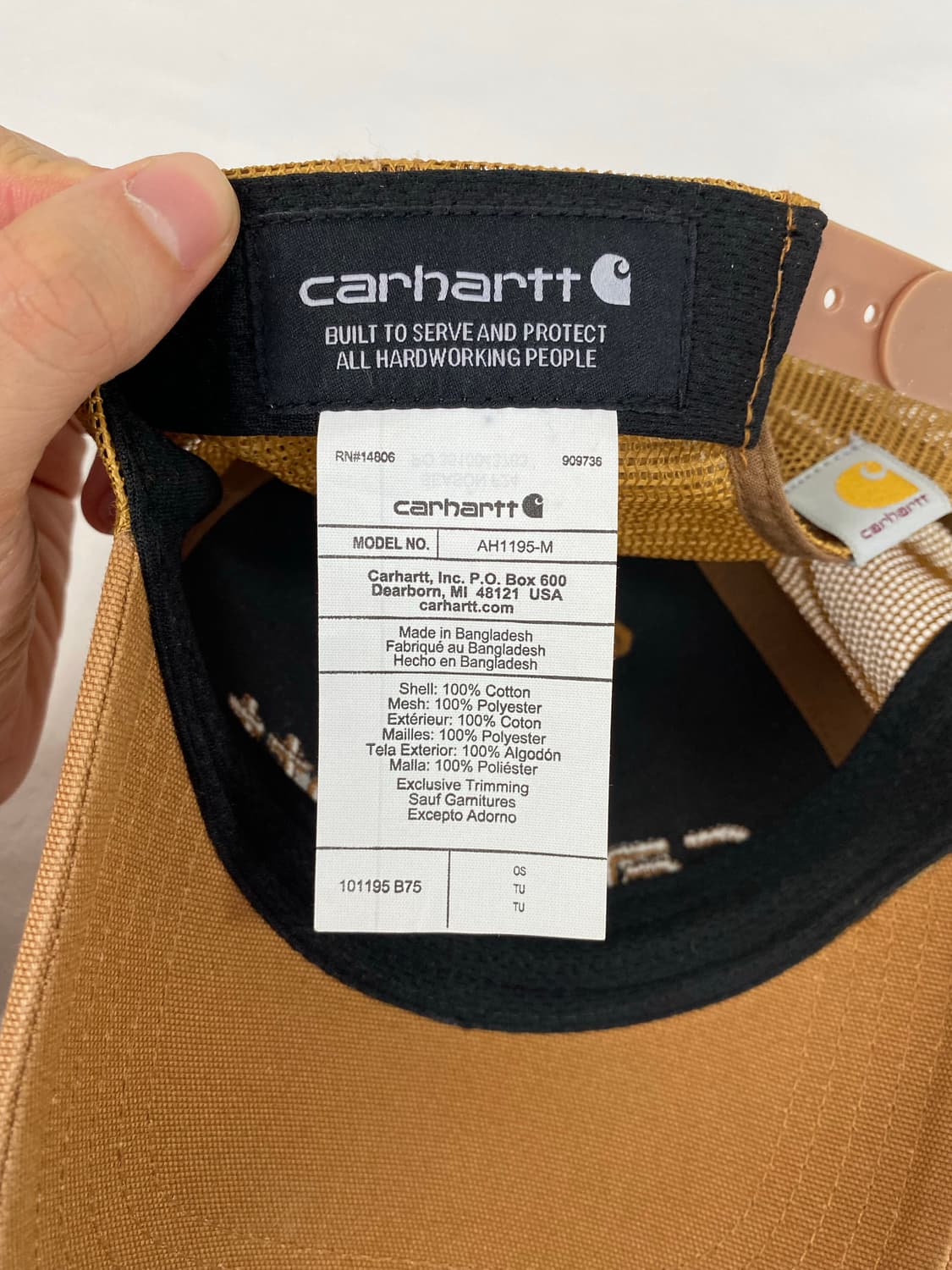 칼하트 Carhartt 된장 매쉬캡 볼캡 상품이미지6