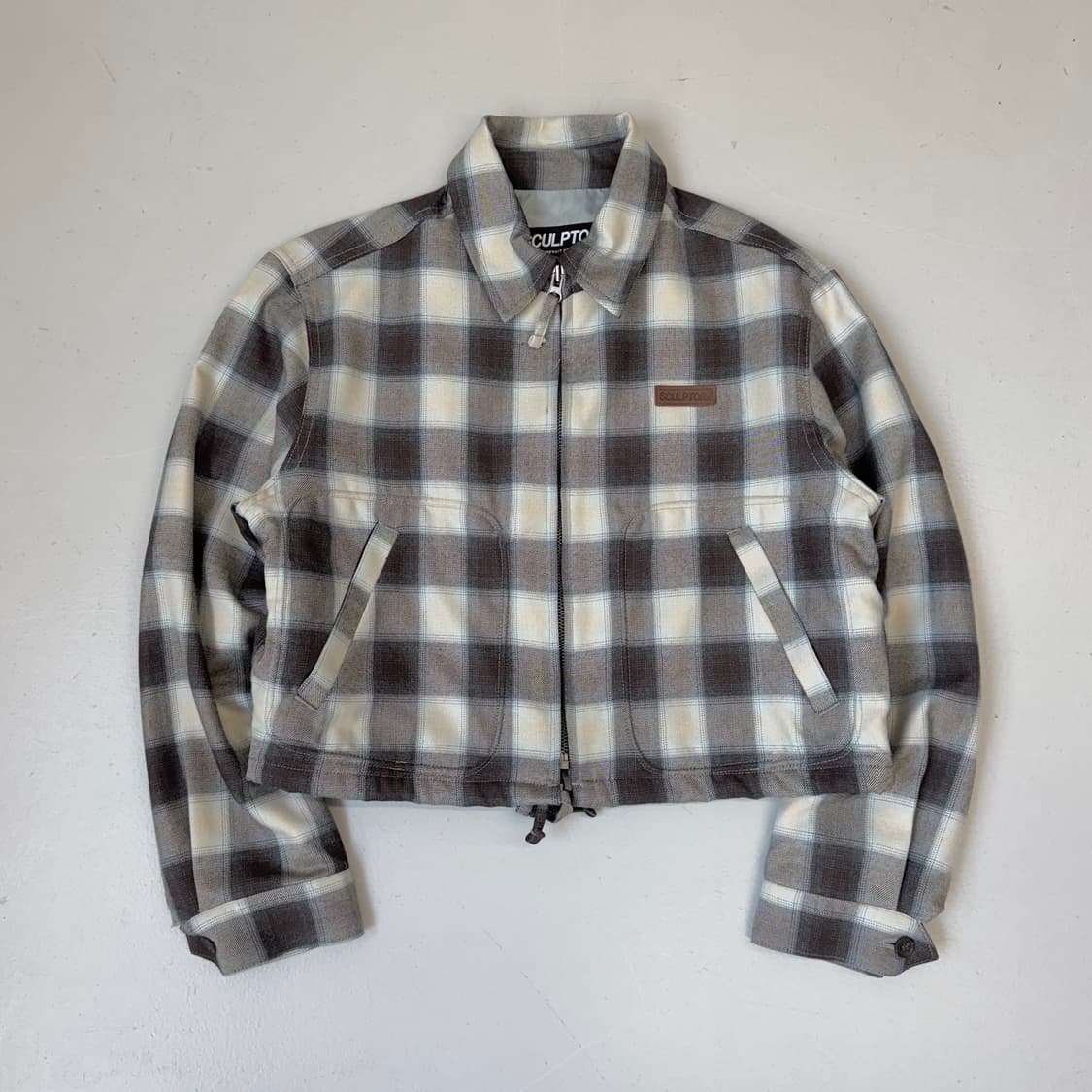 스컬프터 체크 스커트 자켓 셋업 세트 상품이미지2