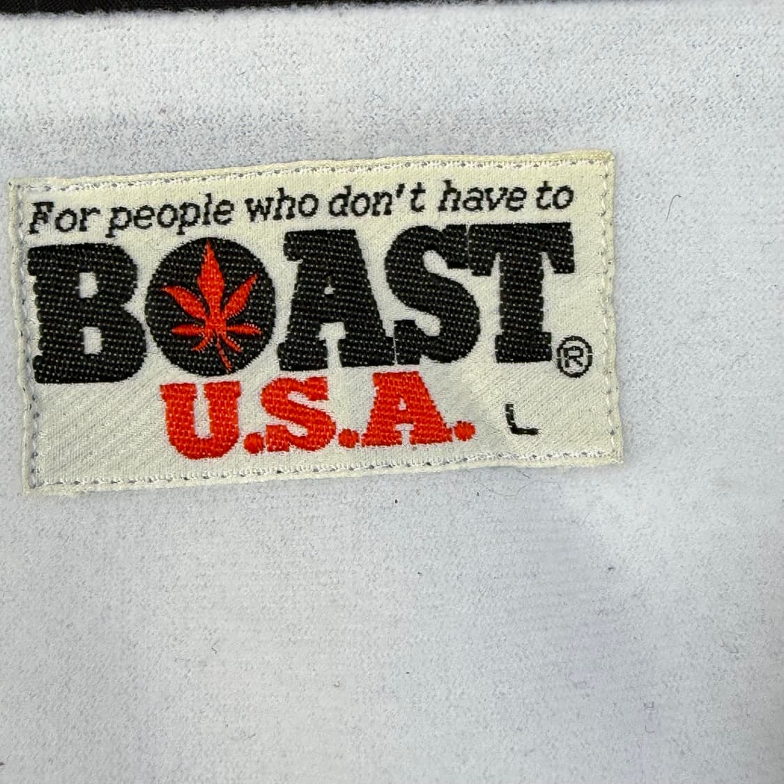 90s USA VTG 마리화나 자수 올드스쿨 오버핏 바람막이 L 상품이미지9