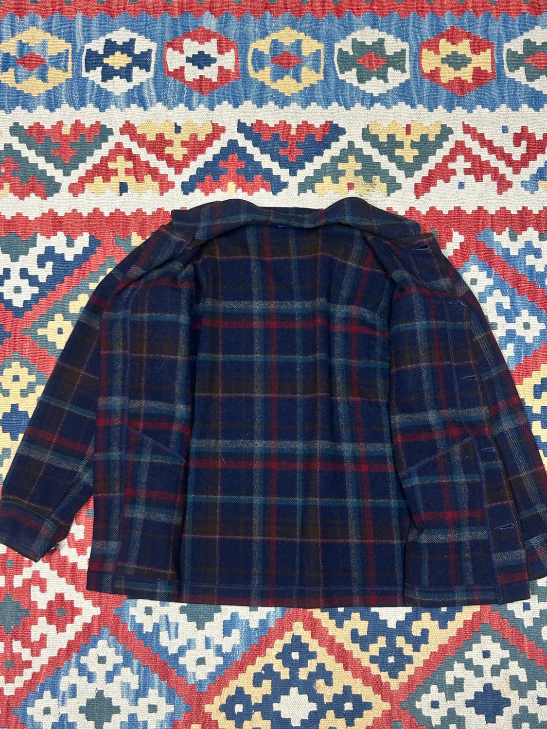 60s 펜들턴 울 체크 자켓 상품이미지7