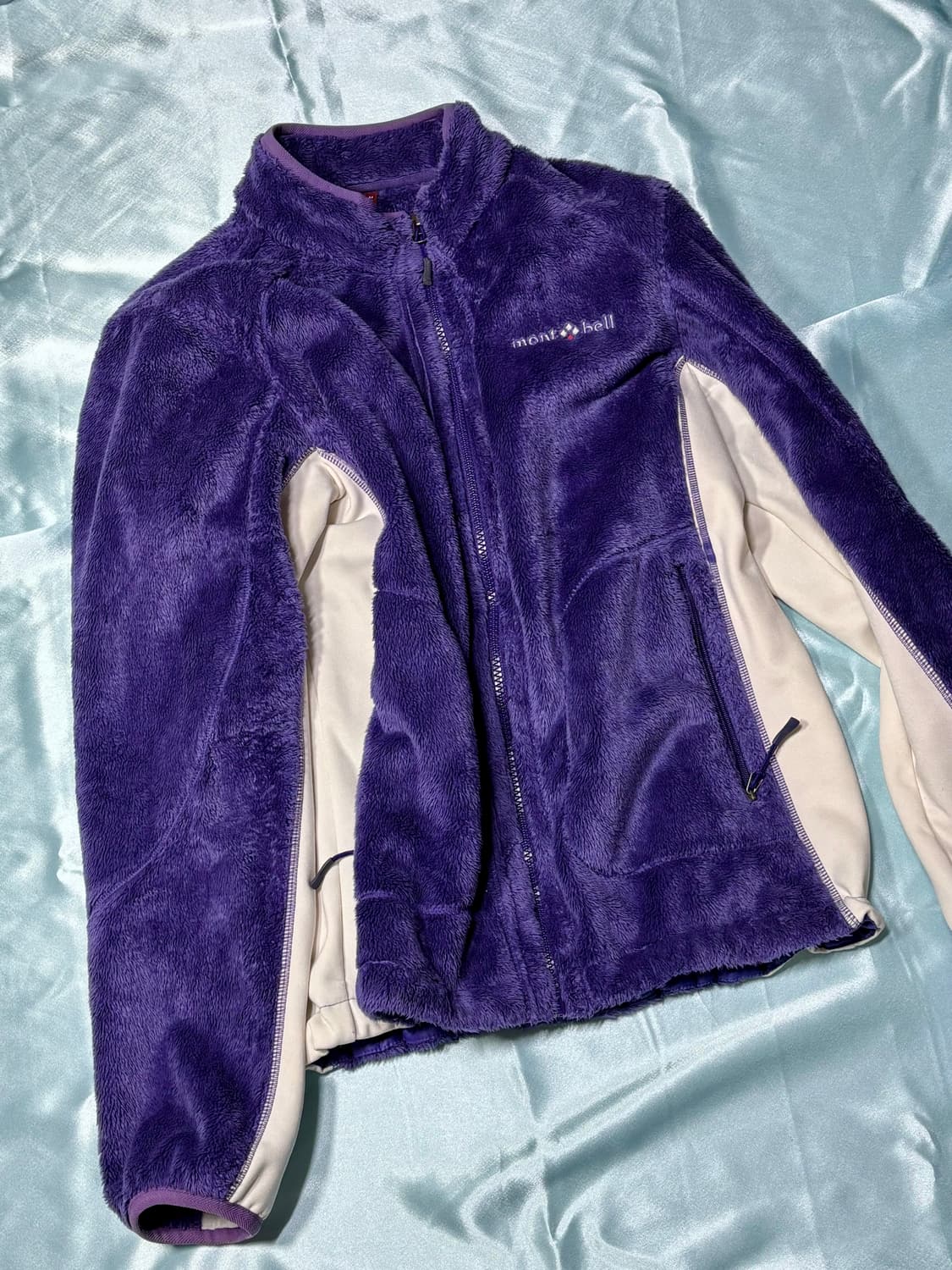 90s Mont-bell 빈티지 몽벨 플리스 퍼플 올드 후리스 자켓 상품이미지1