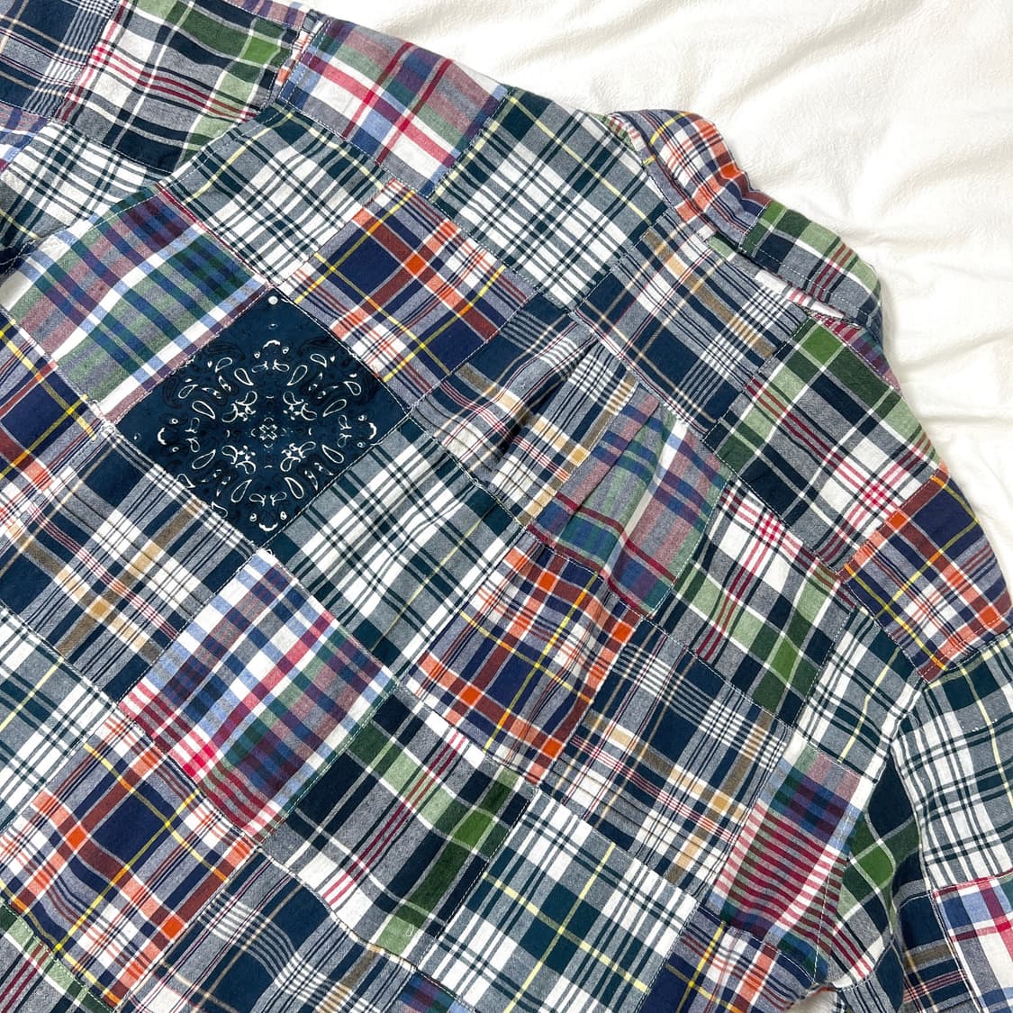 check-patch shirt 상품이미지6