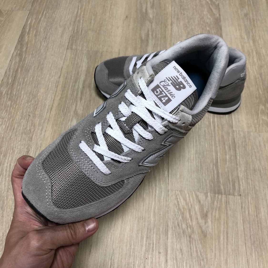 (245) 뉴발란스 New Balance 574 스웨이드 그레이 상품이미지8