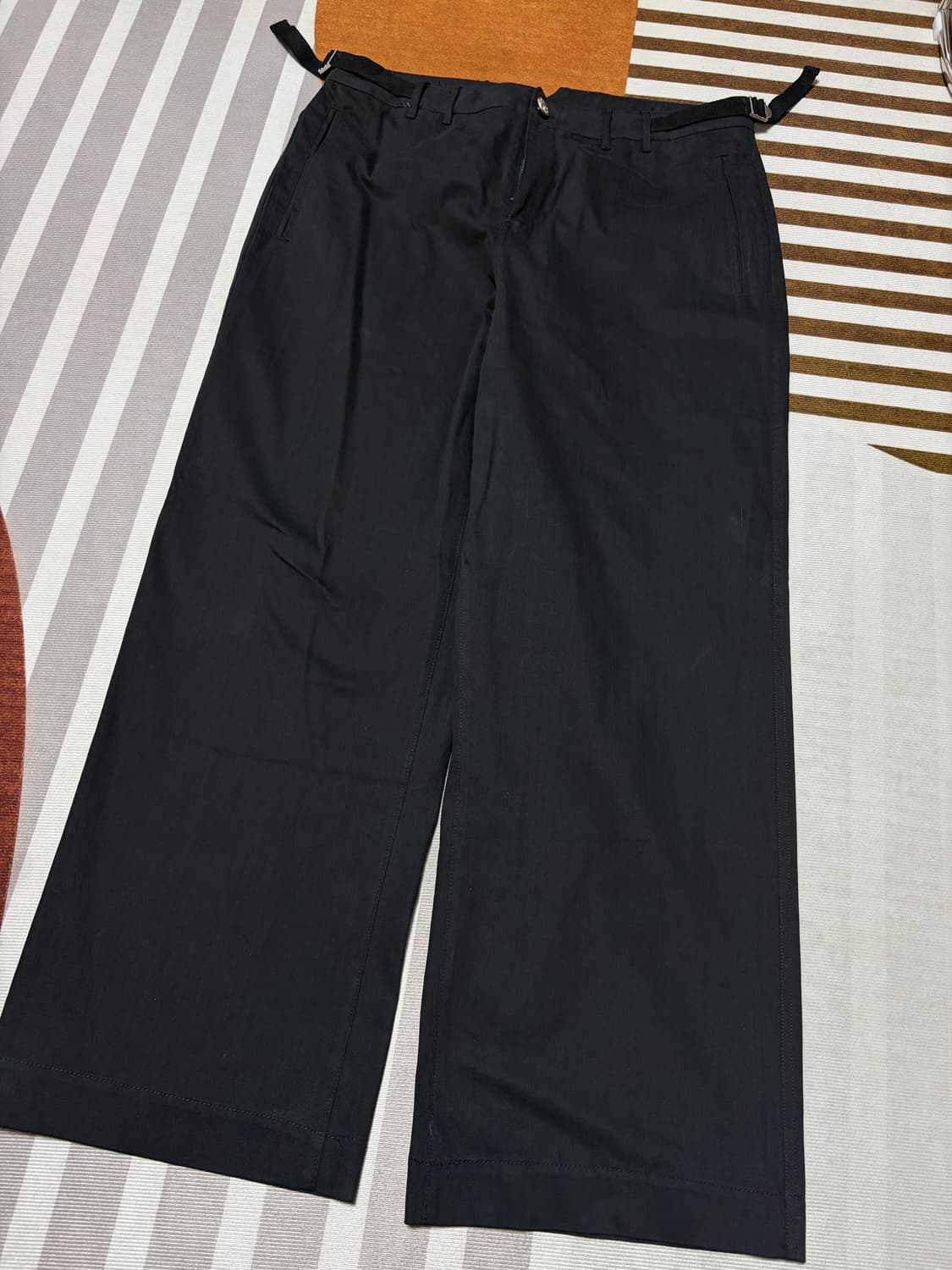 [2]오가프 피쉬테일 코튼 팬츠 블랙 판매합니다. 상품이미지2