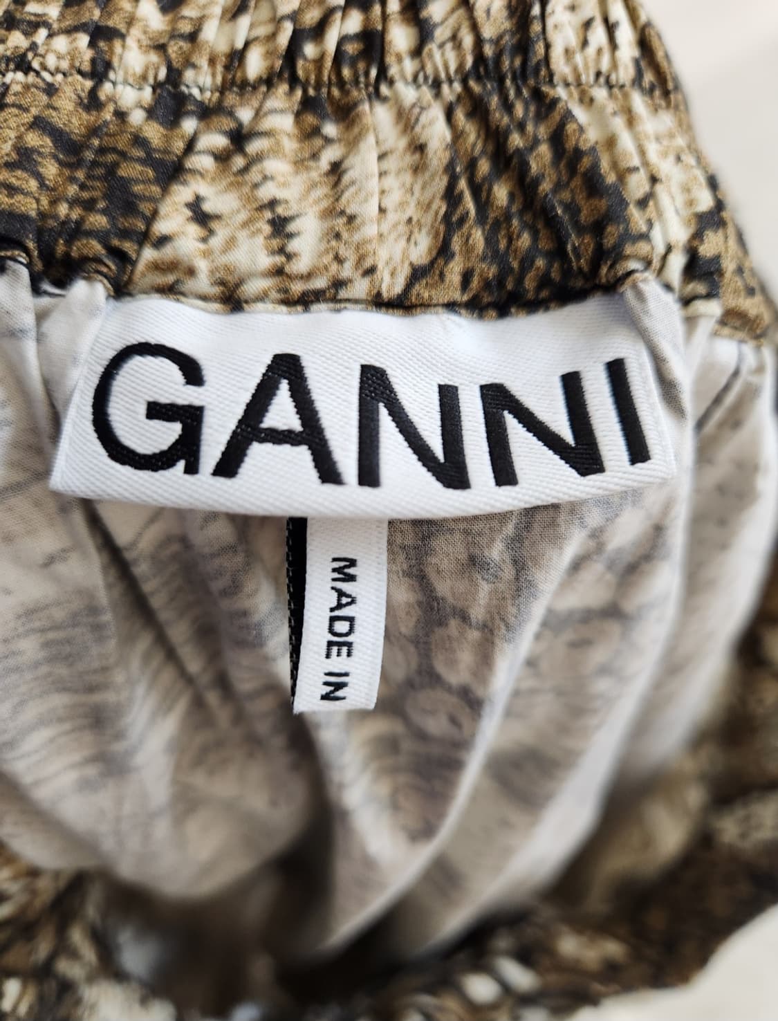 (새상품)가니 프린팅 허리밴딩 롱스커트 34사이즈 상품이미지6