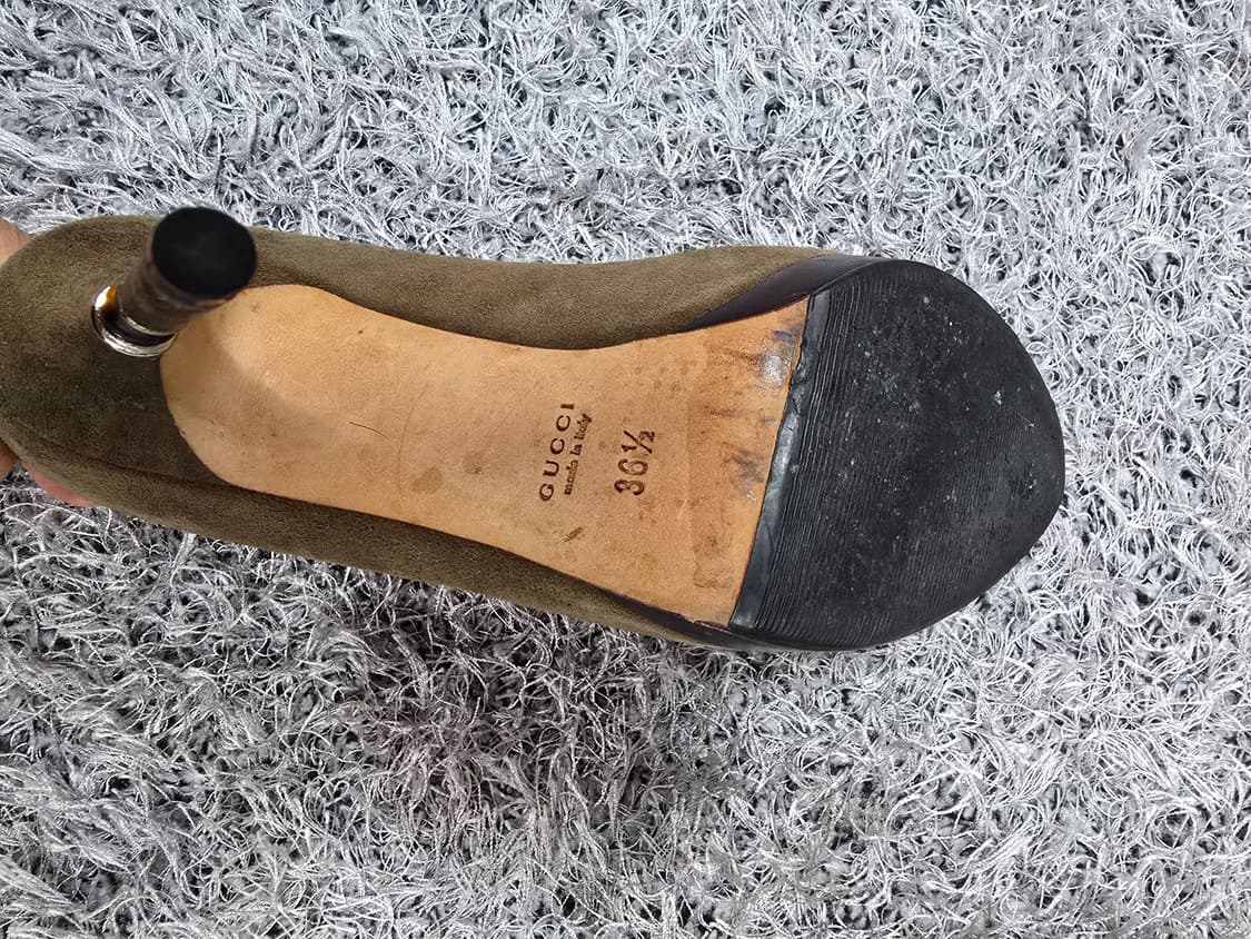 구찌 스웨이드 하이힐 36.5 상품이미지7