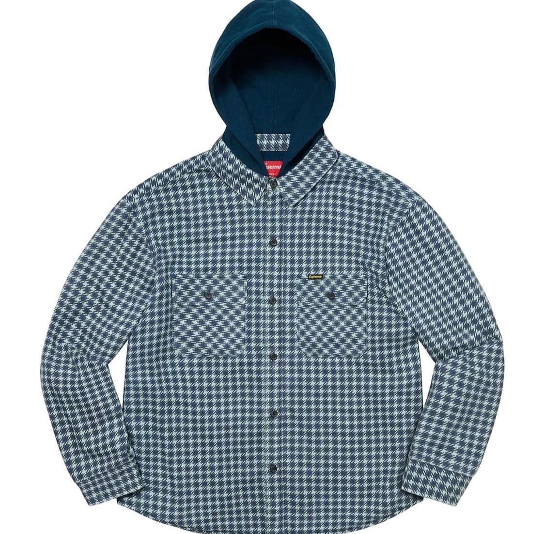 슈프림 하운드스투스 플란넬 후드 셔츠 22fw 상품이미지1