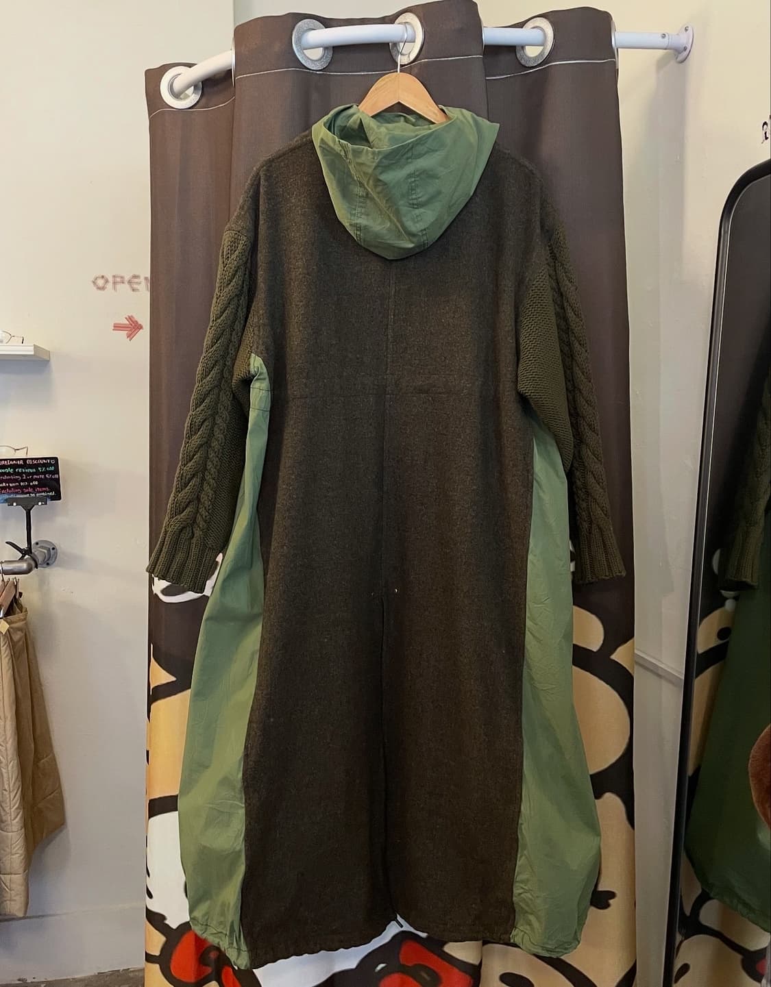 배색 야상코트 [무배] 상품이미지4