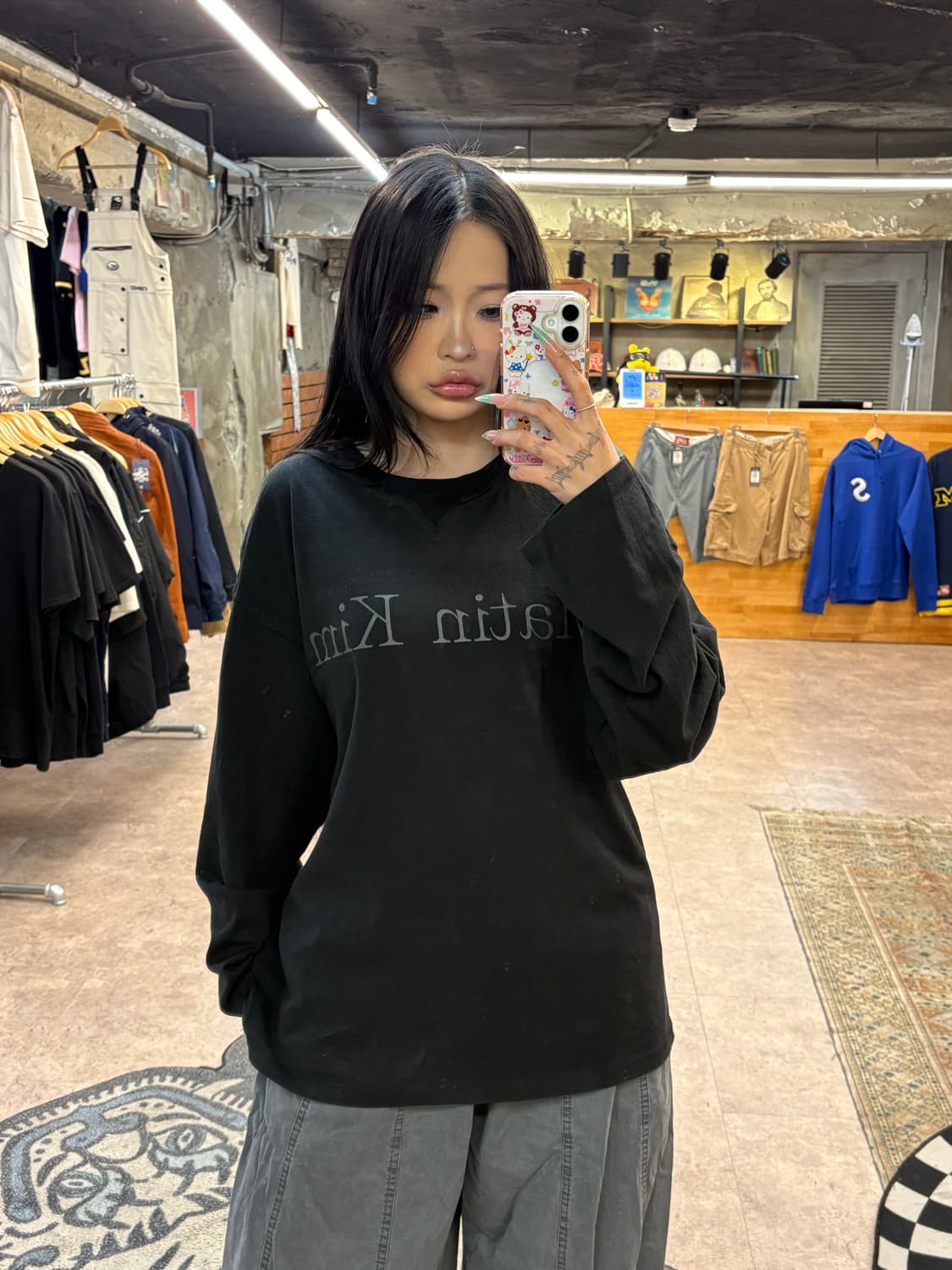 마땡킴 블랙 롱 슬리브 #csz4280 상품이미지3