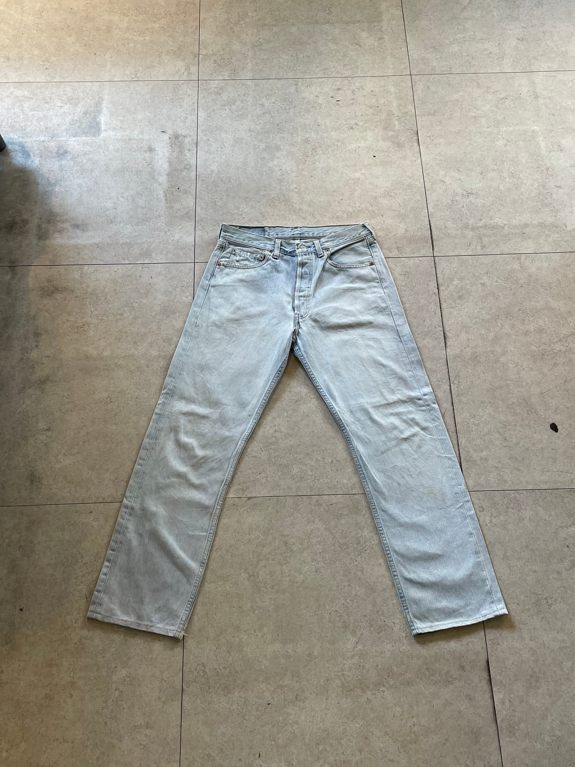 리바이스501 연청 데님 팬츠 상품이미지7