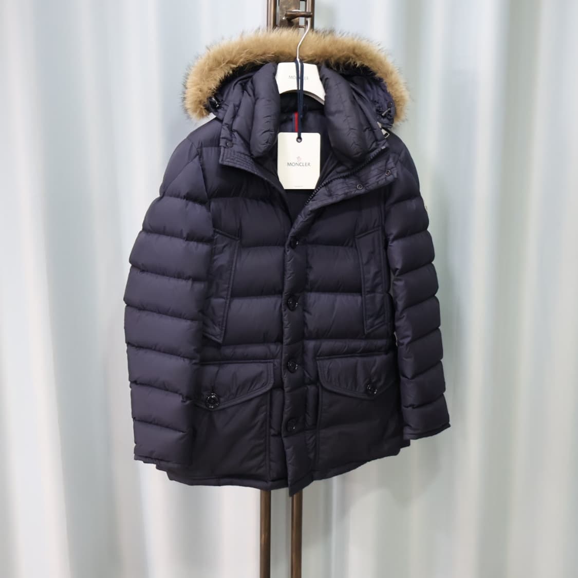 몽클레어 클루니 네이비 롱 패딩 점퍼 1/90 상품이미지3