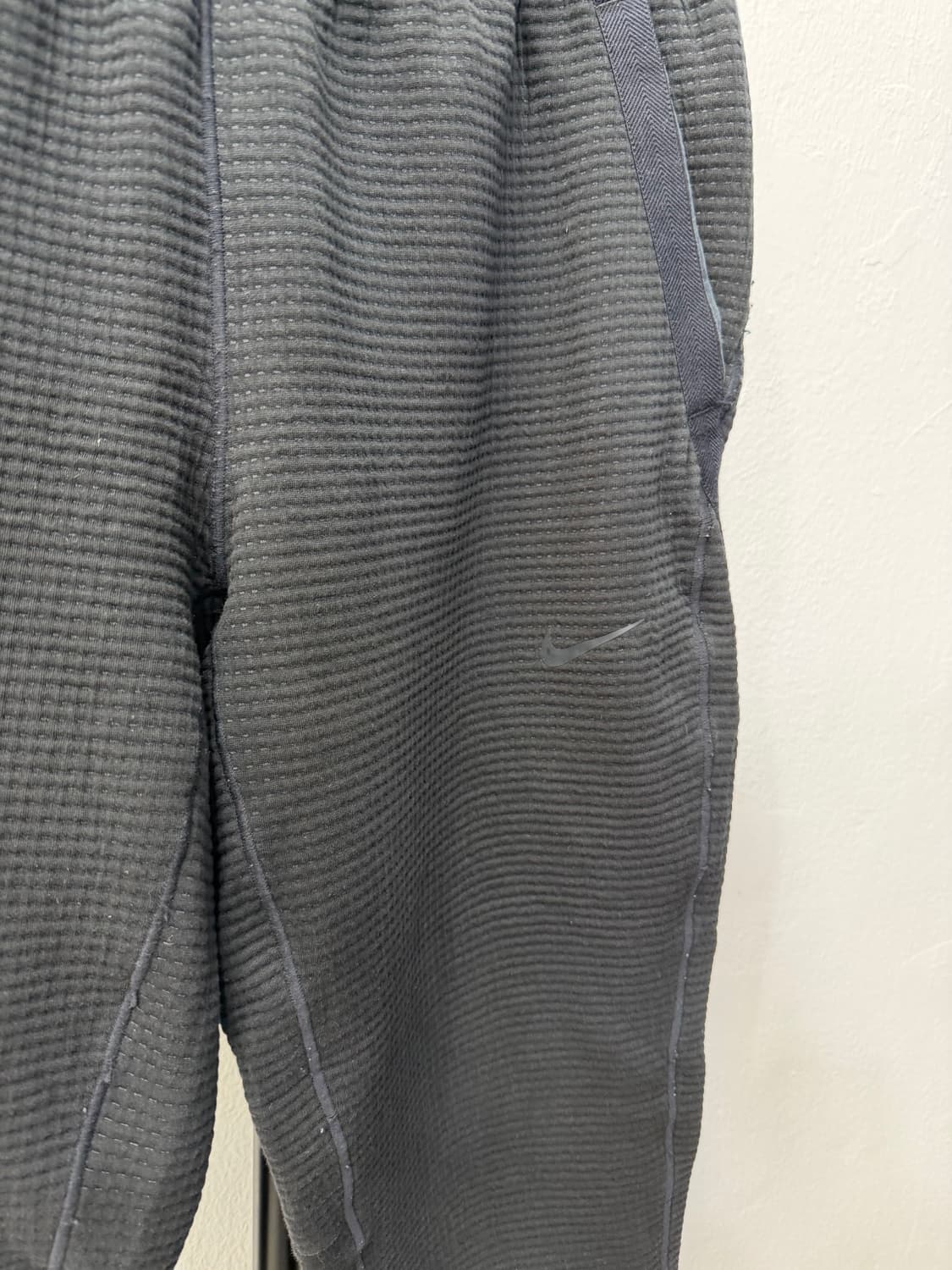 정품) 나이키 남성 블랙 와플 조거팬츠 L 상품이미지3