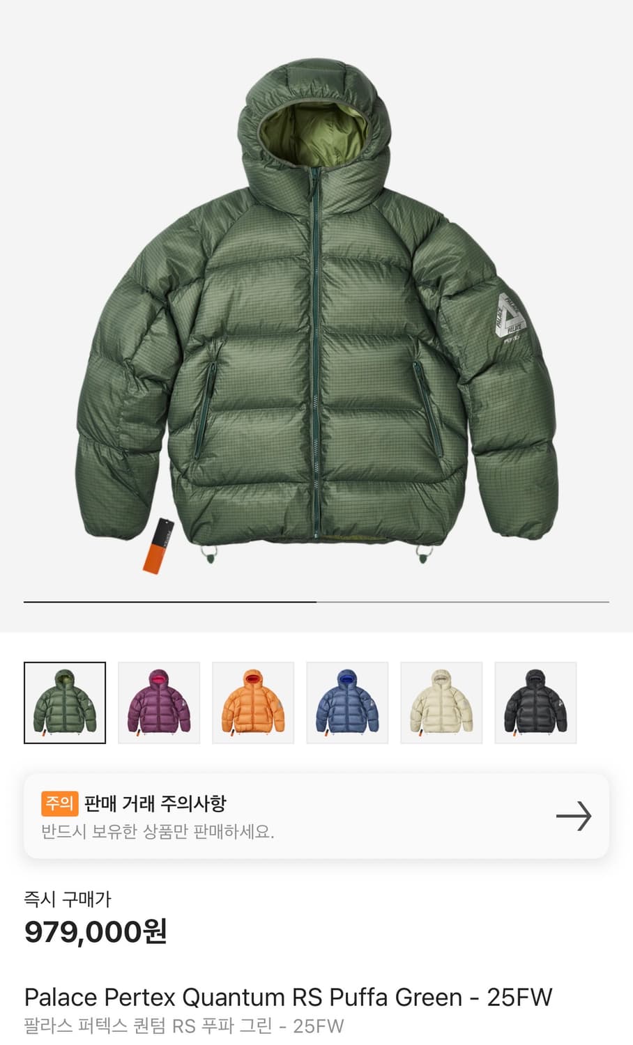 팔라스 바라클라바 퍼텍스 퀀텀 RS 푸파 그린 - 25FW 상품이미지1