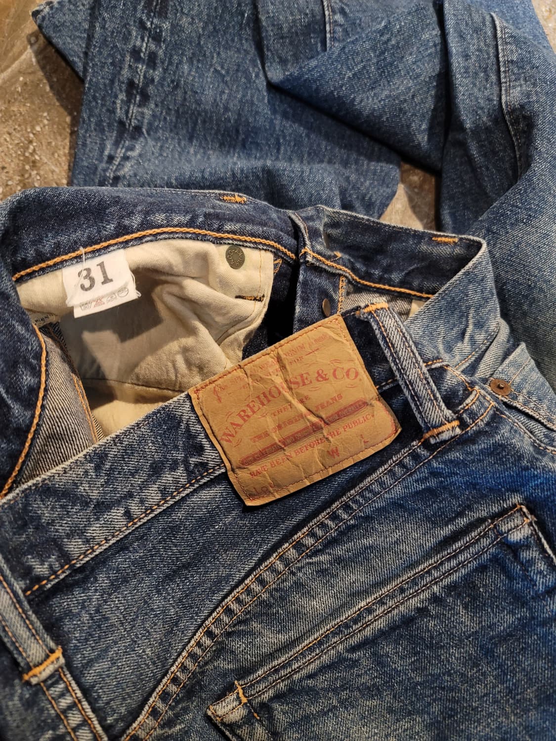 웨어하우스 셀비지 데님팬츠  상품이미지4