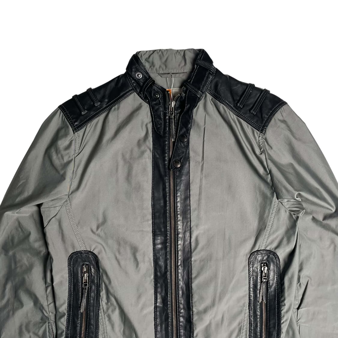 Ez by zegna 나일론 레더 자켓 상품이미지2