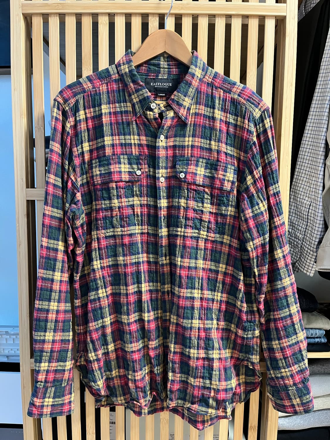 이스트로그 글램 멀티 체크 셔츠 상품이미지2