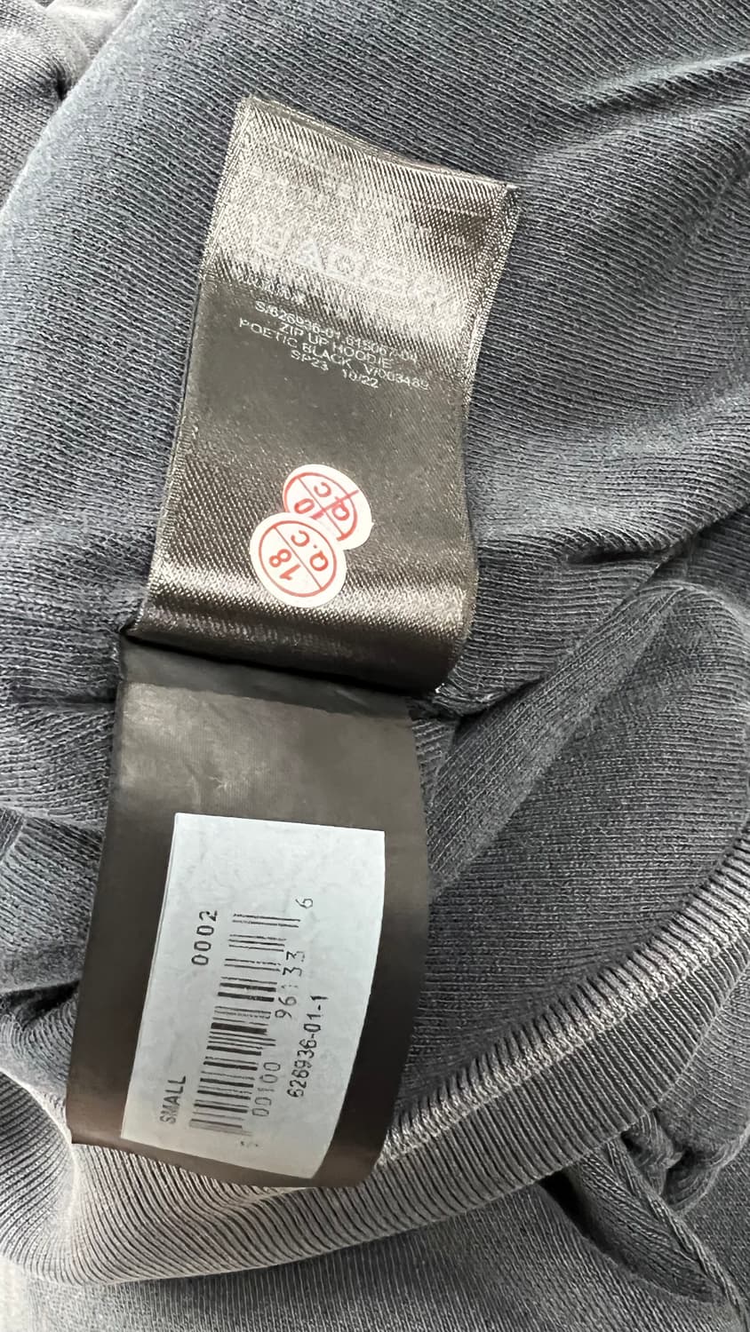 (새상품)이지갭 후드집업 포에틱블랙S 상품이미지4