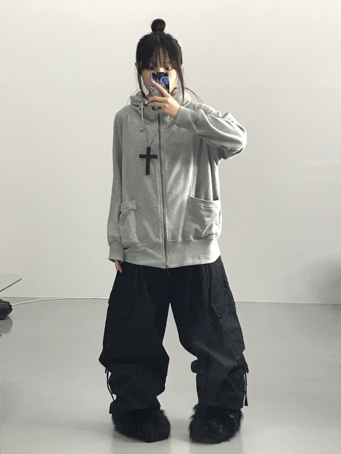 Jpn High Neck Zip Up Hoodies 상품이미지1