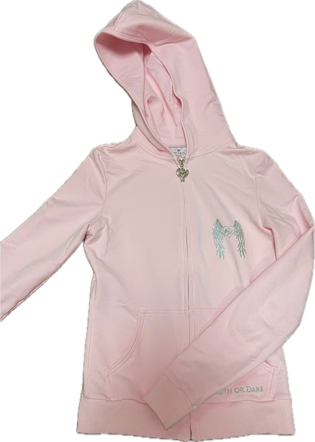 [Truth or Dare] 갸루 느낌 핑크 앤젤 후드집업 xs 🪽 상품이미지3