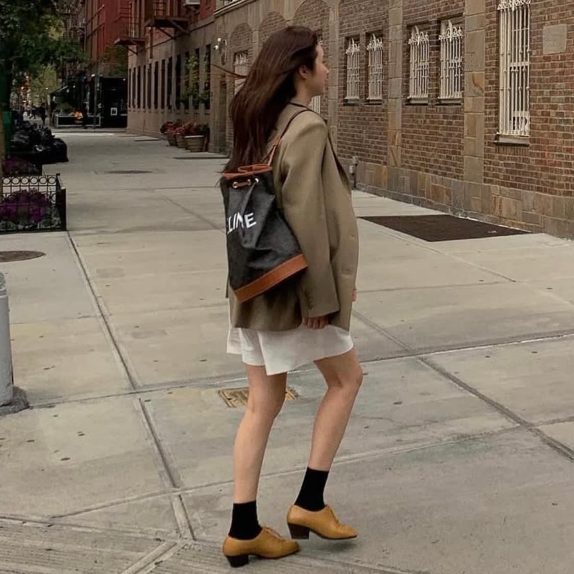 [ONE SIZE] 셀린느 미디엄 트리오페 캔버스 세일러 백 상품이미지2