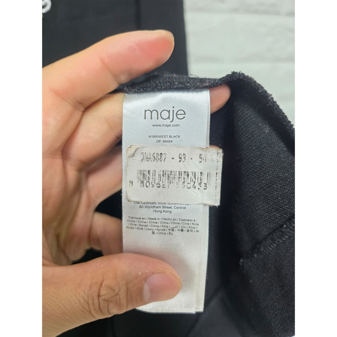 마쥬 블랙 패턴 셔츠 원피스 M 상품이미지3