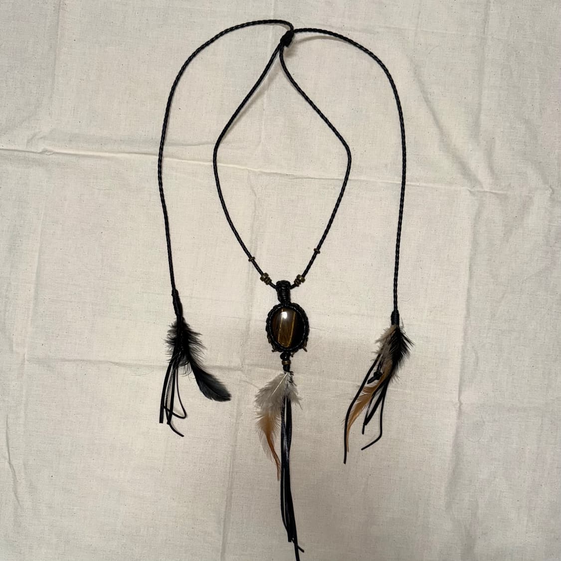 feather beads necklace 상품이미지2