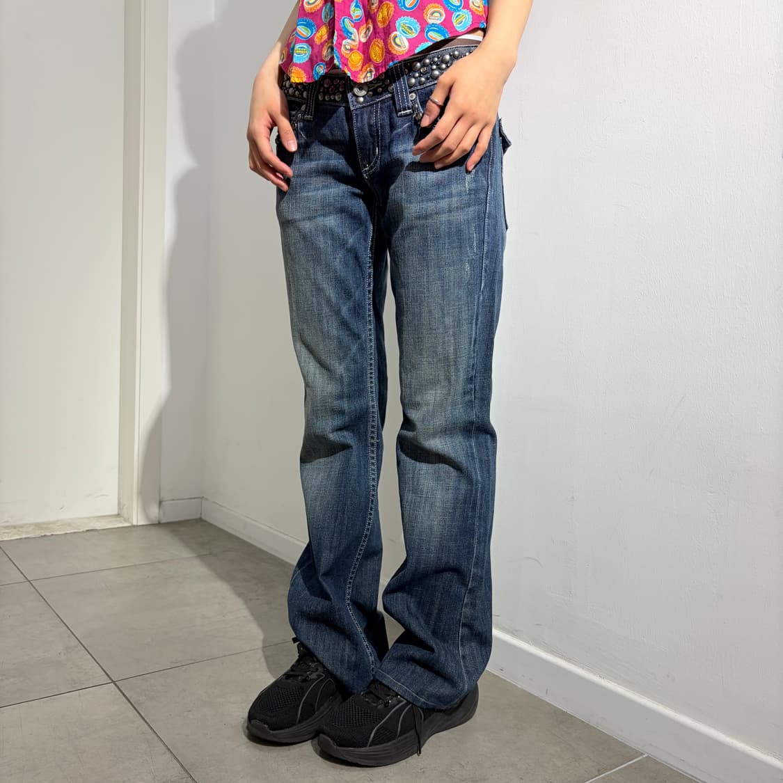 Miss Me 로우라이즈 펑크 데님 팬츠 상품이미지2