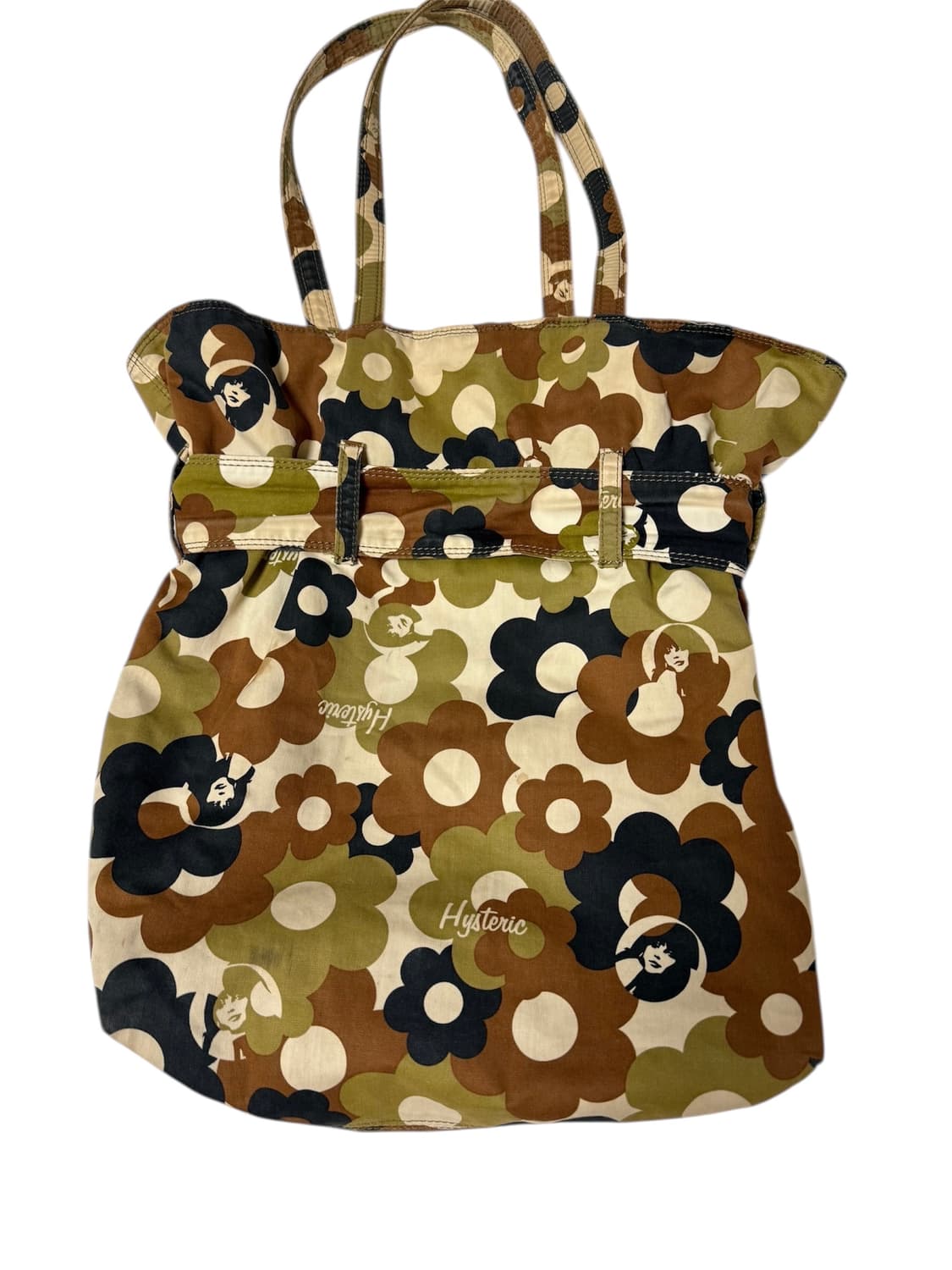 히스테릭글래머 카모플라쥬 플라워 패턴 토트백 상품이미지2