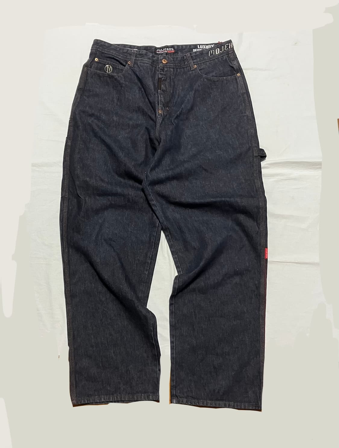MOJEANS 슈퍼 배기 와이드 카펜터 데님팬츠 상품이미지4